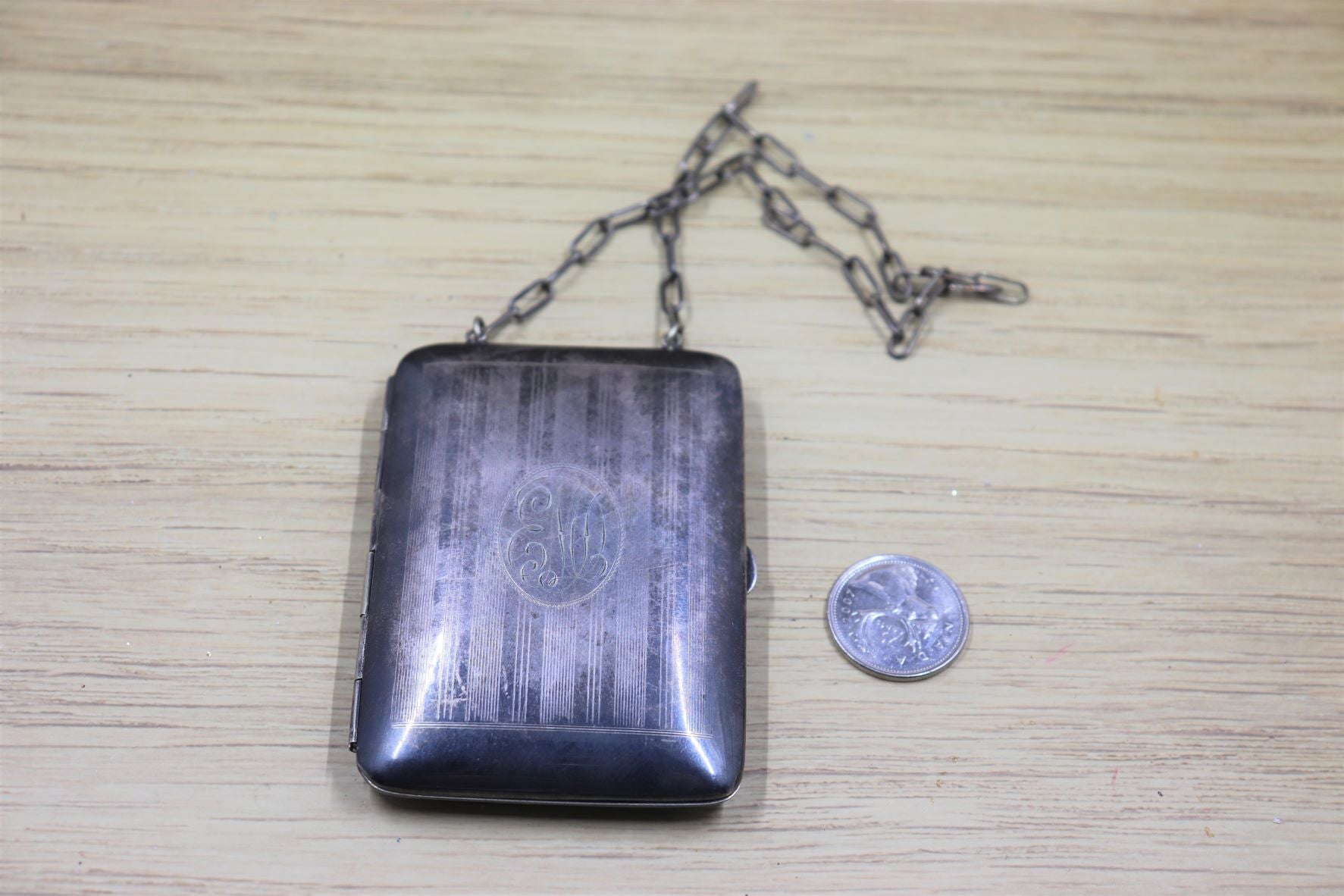 Vintage Silverplate Compact Coin Purse