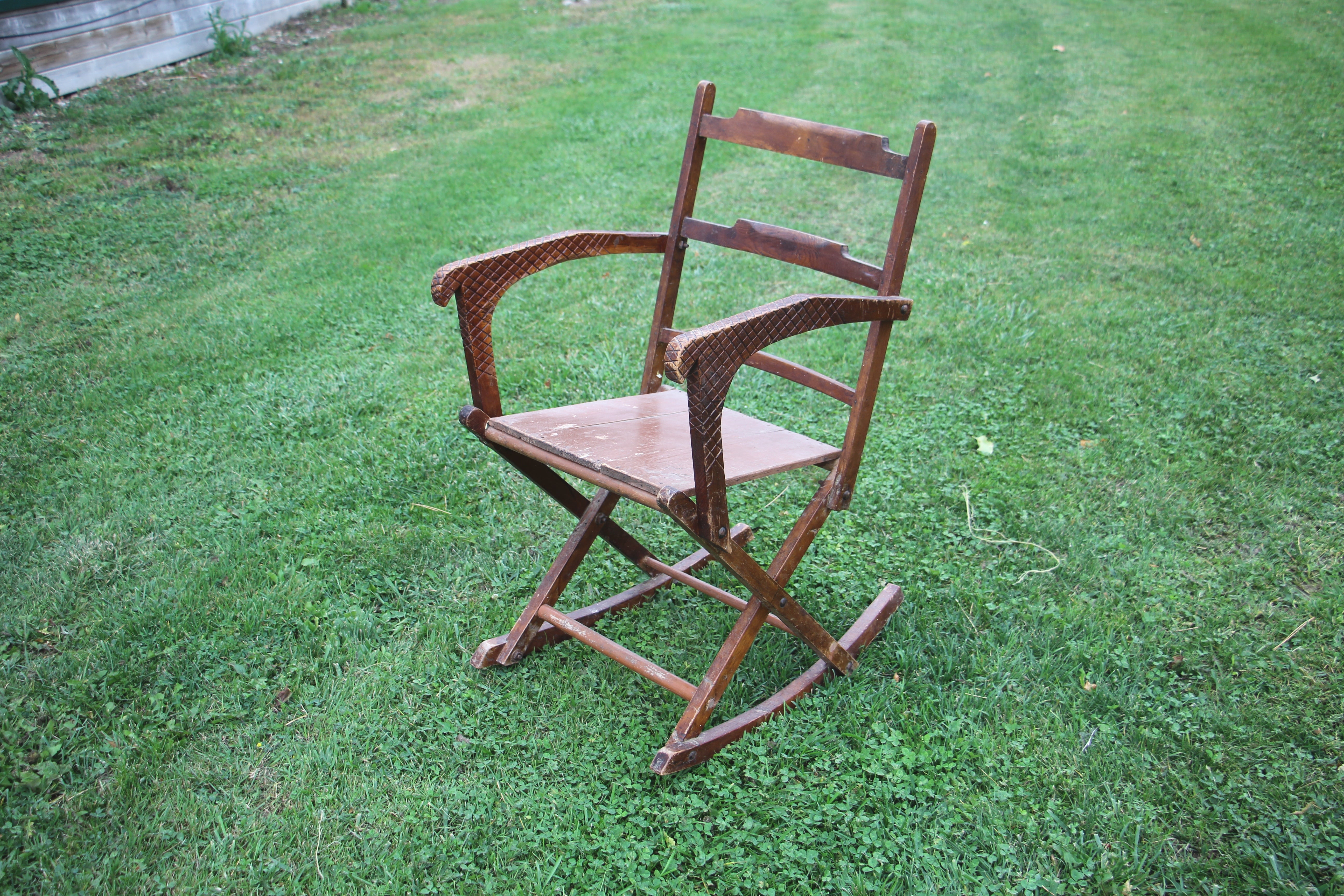 Vintage Wooden Rocking Chair - Folky