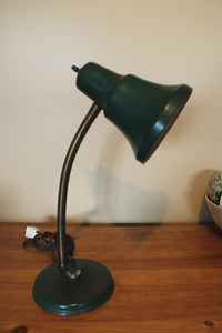 Vintage Green Enamel Desk Lamp