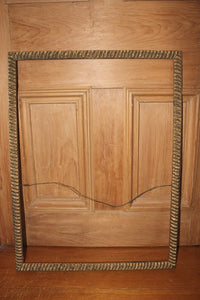 Old Large Gold Rope Style Wooden Frame