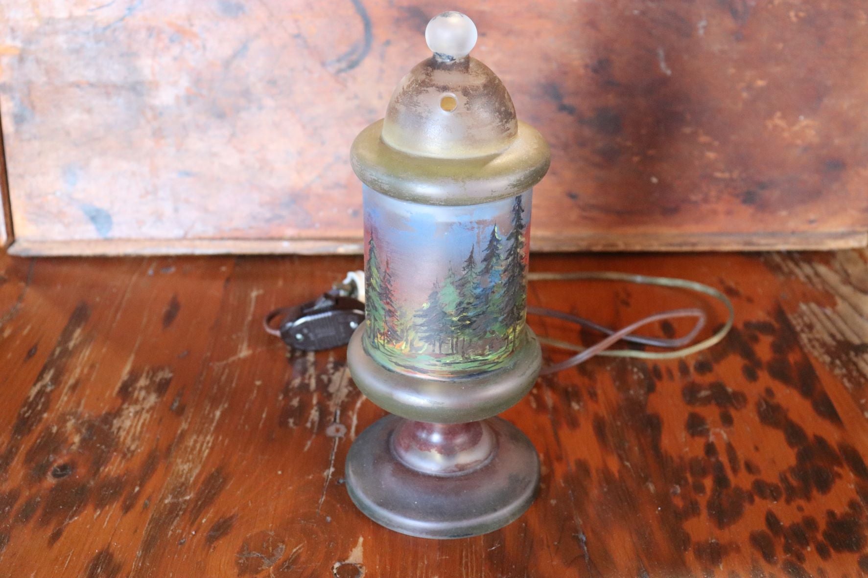 Beautiful Old Glass Lamp