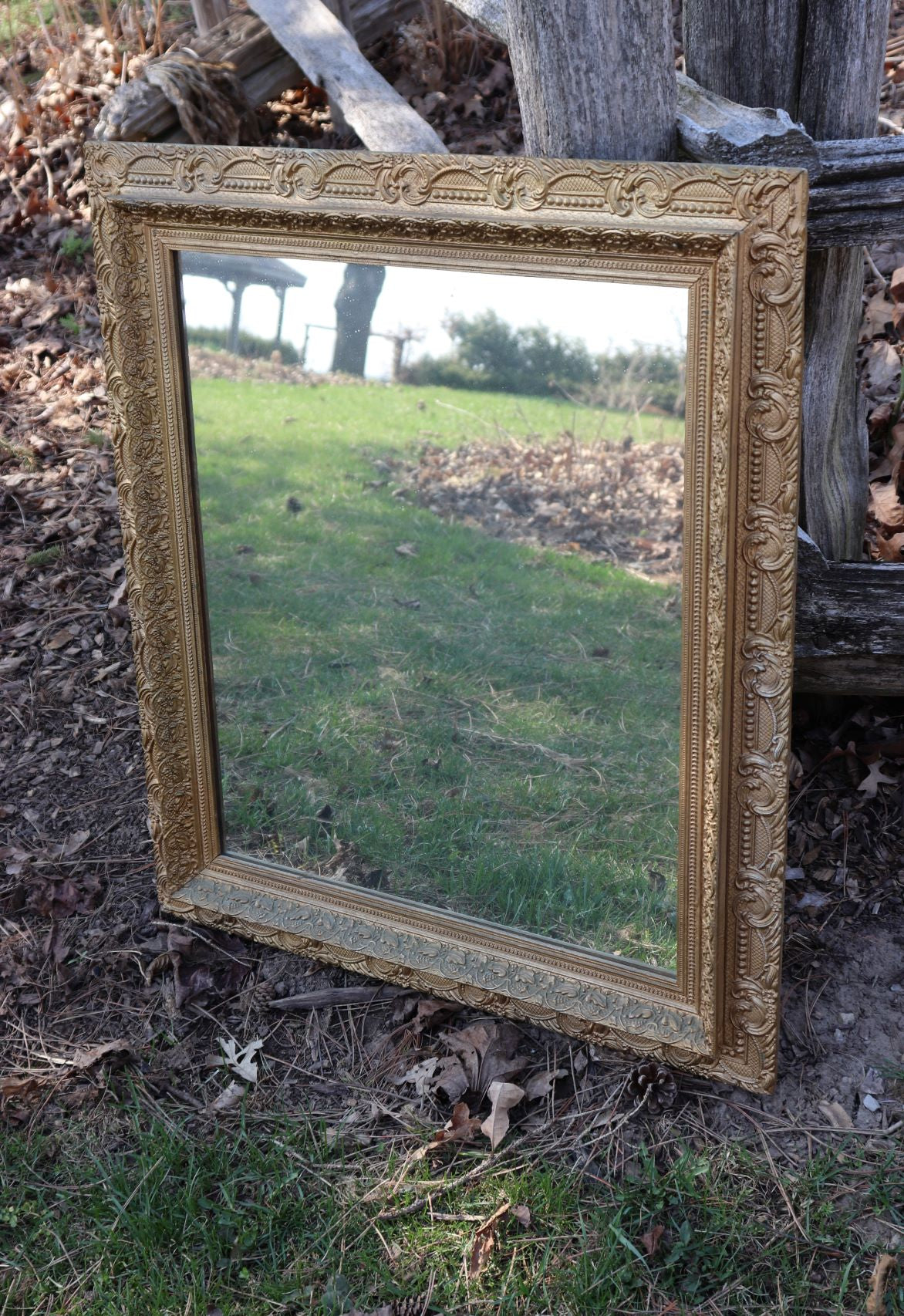 Vintage Mirror With Gilded Frame
