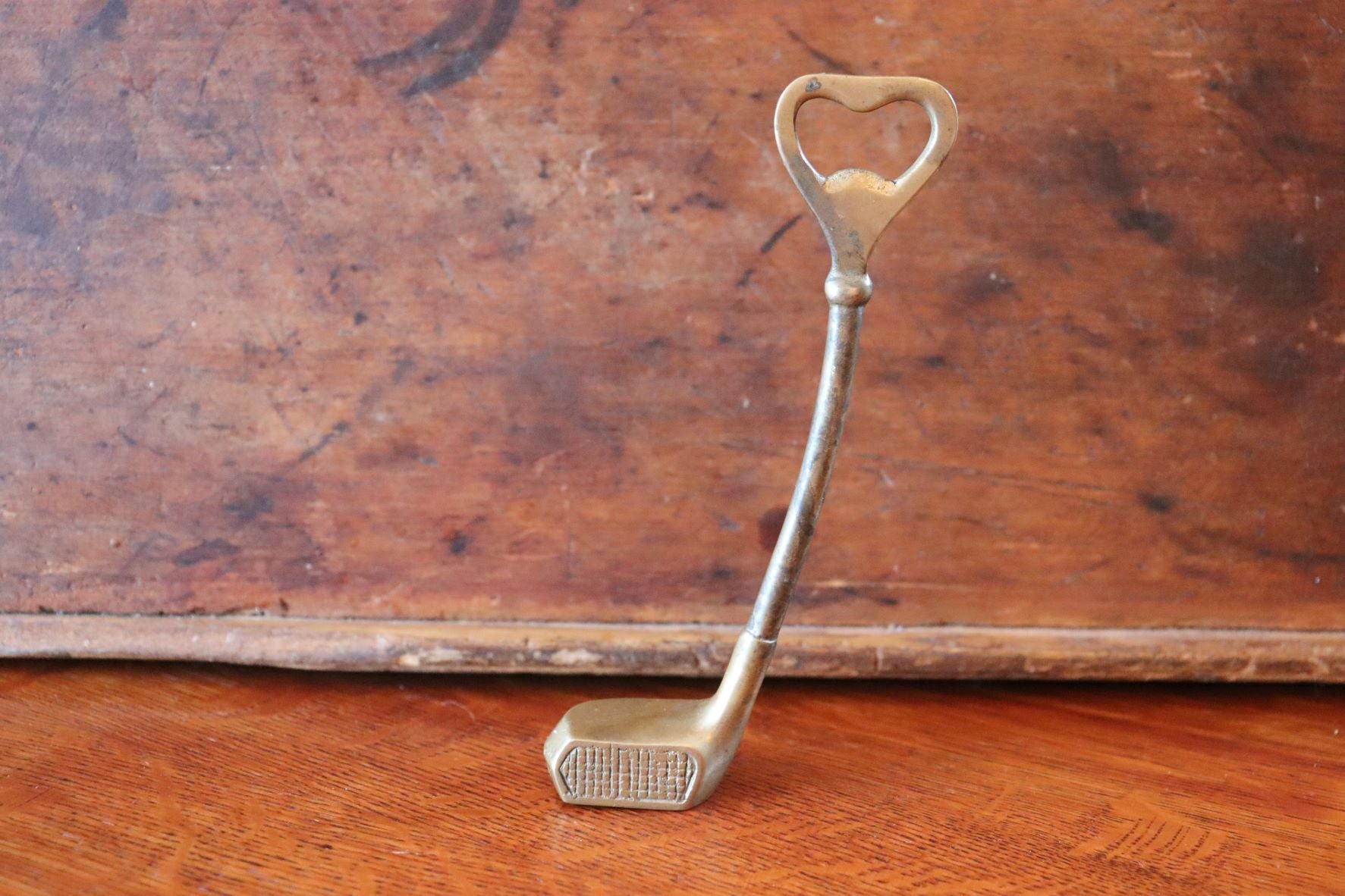 Vintage Brass Golf Club Bottle Opener