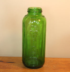Vintage Green Juice/Water Refrigerator Bottle