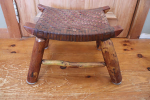 Vintage "Old Hickory" Style Foot Stool