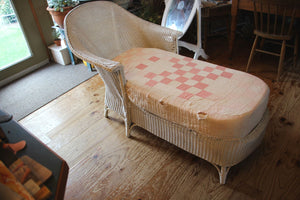 Vintage Heywood Wakefield Wicker Chaise Lounge