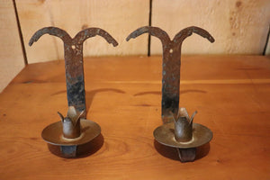 Pair Of Rustic Hanging Candle Holders