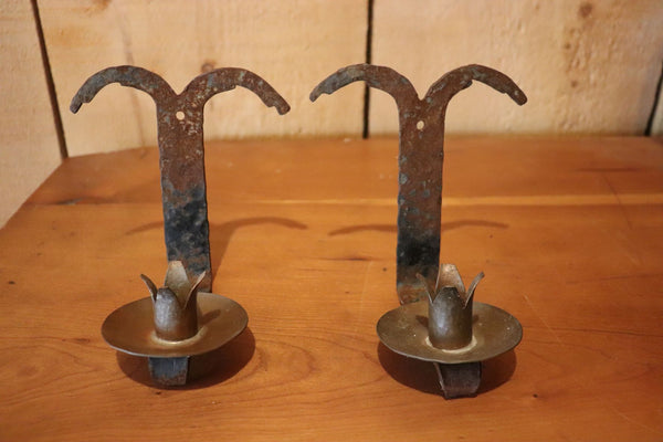 Pair Of Rustic Hanging Candle Holders – Ma Mère et Moi Antiques