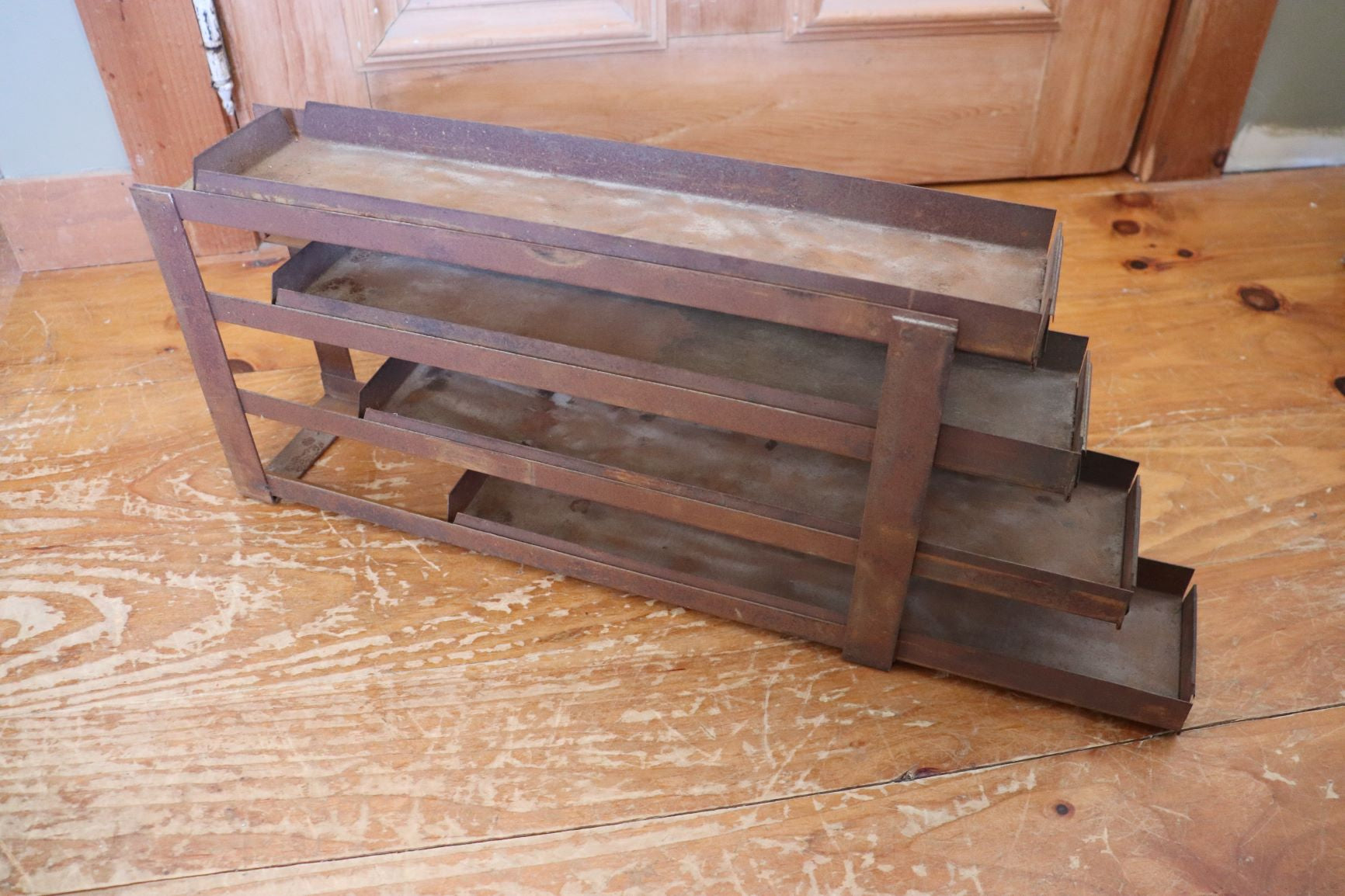 Vintage Industrial Stacked Pull Out Trays
