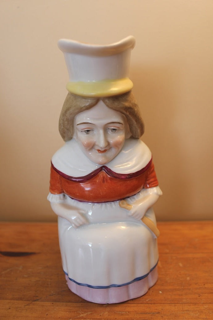 Old Antique Woman Toby Style Jug