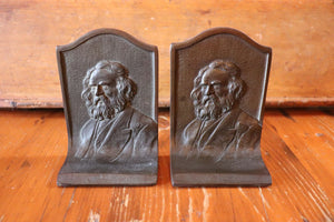 Vintage Pair of Longfellow Bookends
