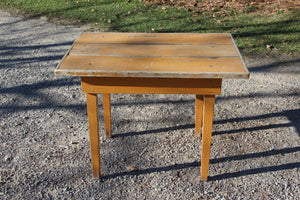 Primitive Potting Table In Mustard Paint