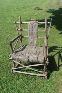 Old Twig and Bark Chair