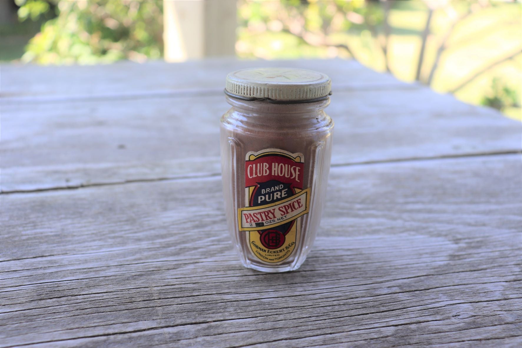Vintage Club House Pastry Spice Jar