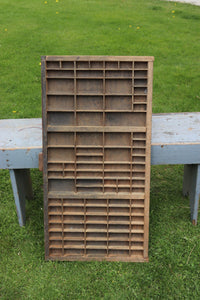 Vintage Wooden Printer's Tray