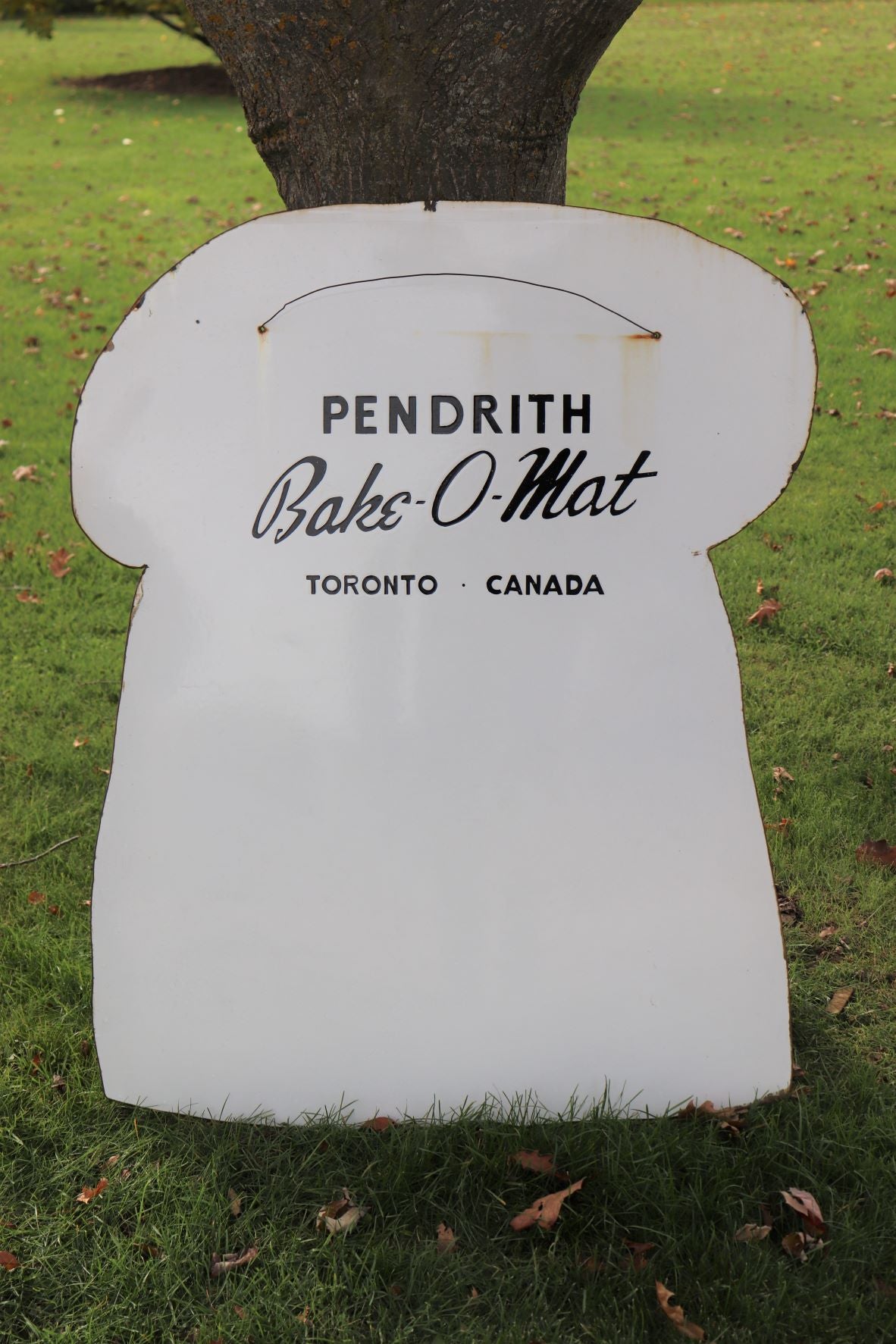 Vintage Porcelain/Enamel Sign - Pendrith Bake-O-Mat Toronto, Canada