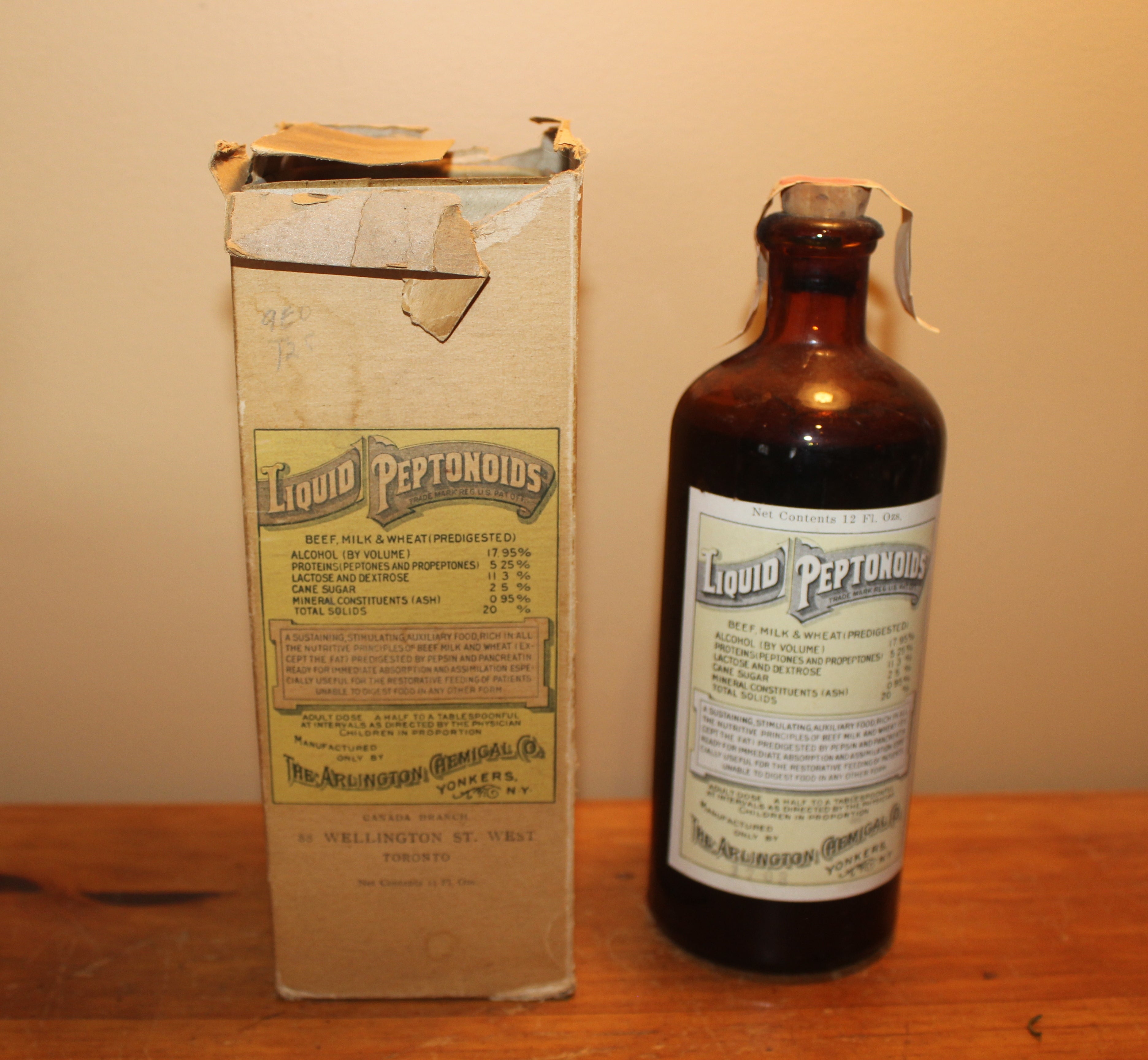 Vintage Tonic Bottle - Liquid Peptonoids