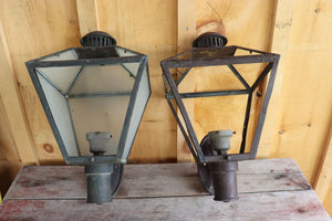 Vintage Pair Of Large Carriage Lights