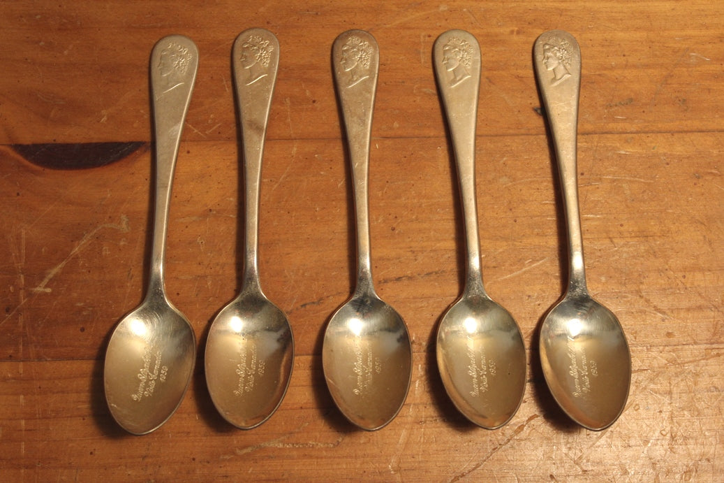 Set of 5 Vintage Coffee/Demitasse Spoons
