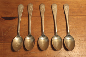 Set of 5 Vintage Coffee/Demitasse Spoons