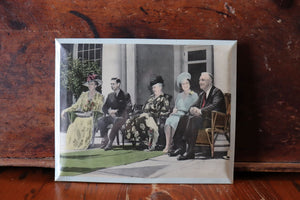 Vintage Picture on Tin - Roosevelt and King George VI