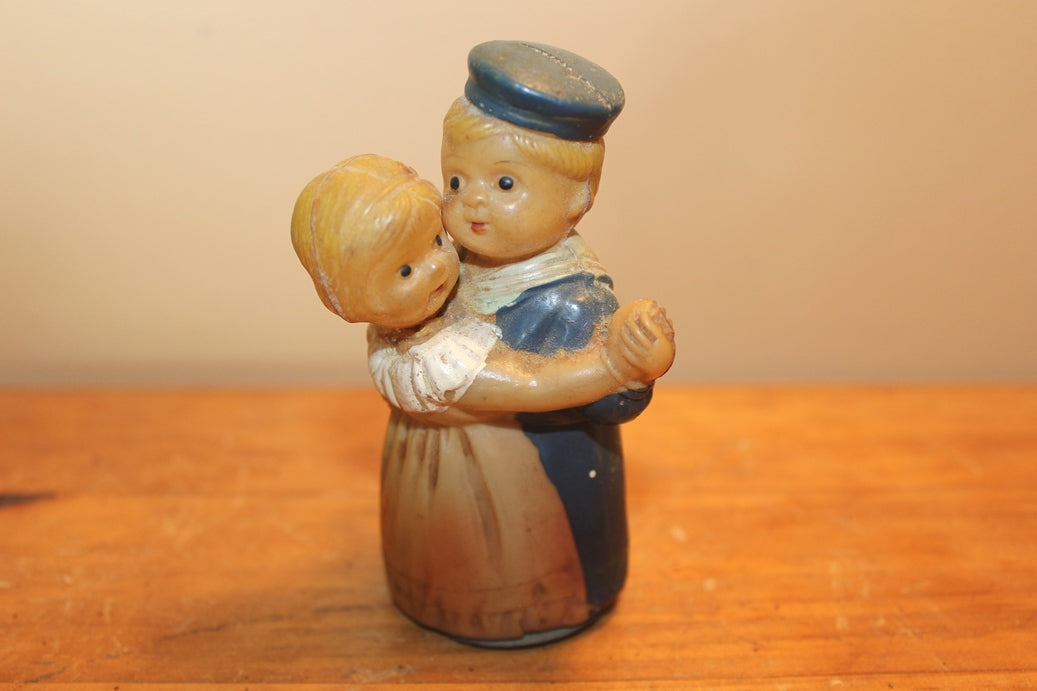 Old Celluloid Wind Up Sailor And Girl Dancing