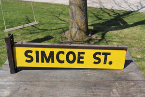 Vintage Street Sign - Simcoe St.