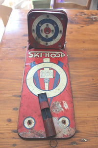 Old Tin Ski-Hoop Game