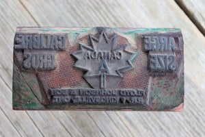 Vintage Large Wooden Labelling Stamp - Eggs?