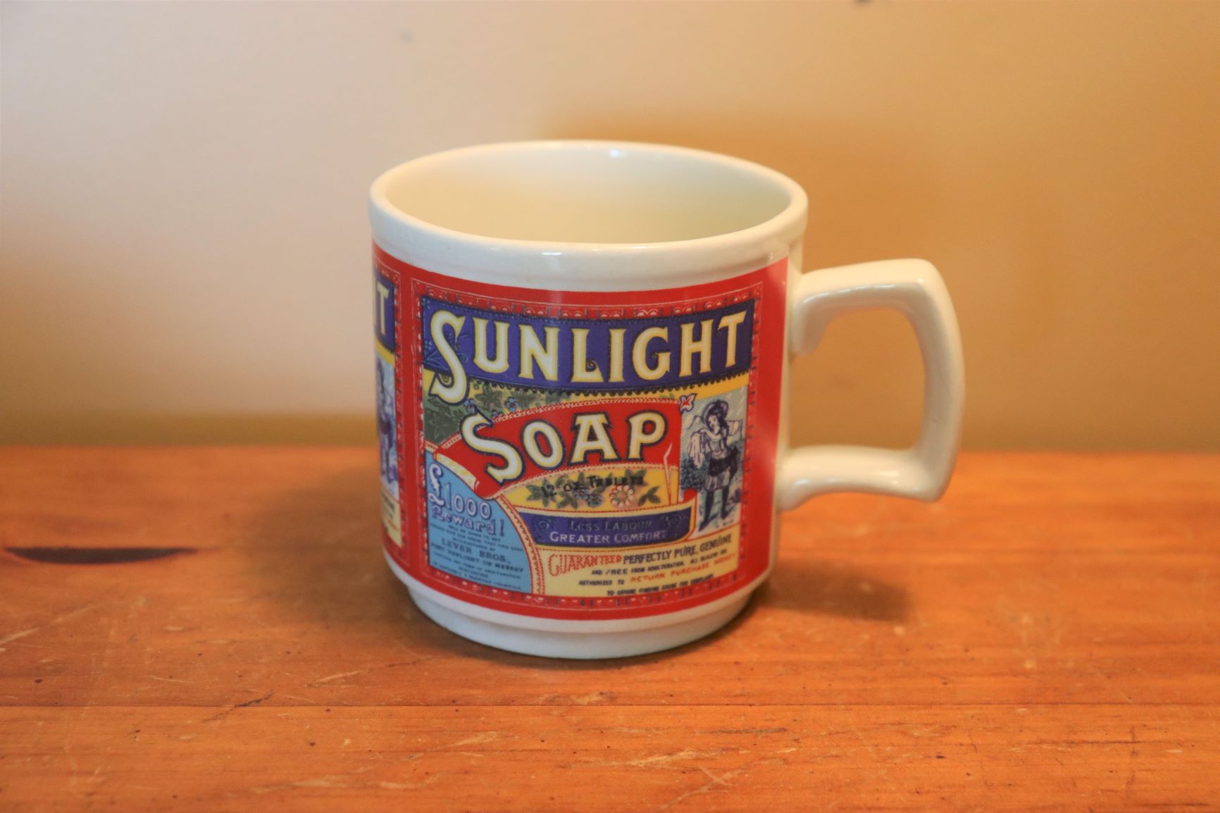 Vintage Sunlight Soap Advertising Mug