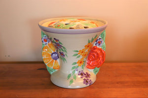 Vintage Wadeheath Vase With Flower Frog Insert
