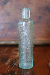 Old Mrs. Winslow's Soothing Syrup Bottle