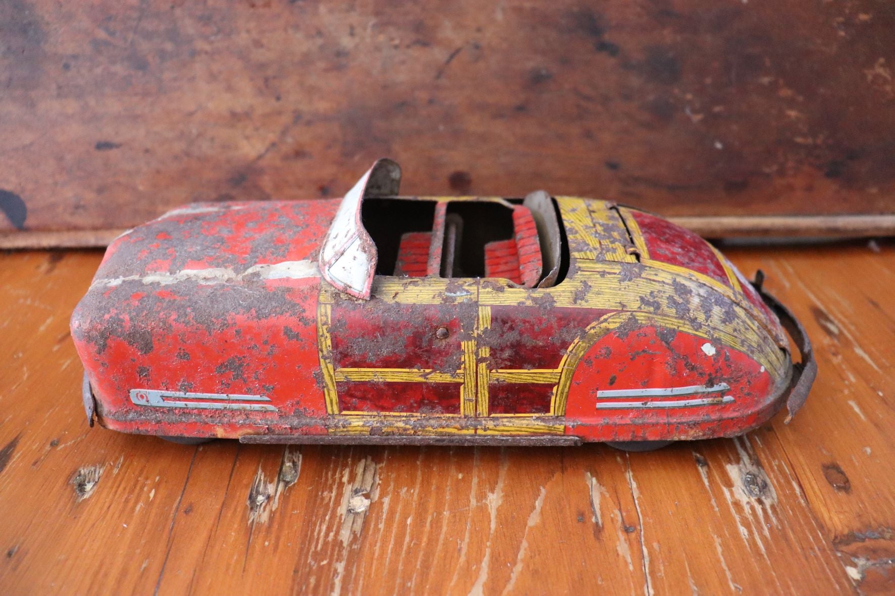 Old Wyandotte Pressed Steel Toy Convertible Car